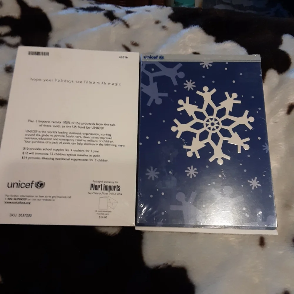 Set of 2 pier 1 Imports Christmas Cards